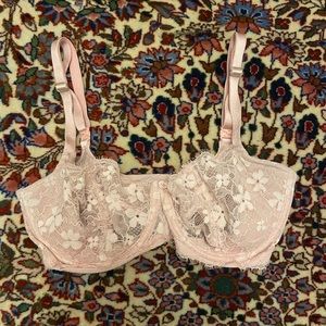 Unlined Lace Demi Bra